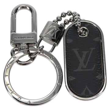 LOUIS VUITTON Eclipse Porte Cles Tab Key Holder metal Silver M63618 Auth 128810M - 0