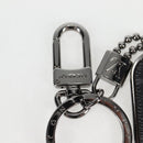 LOUIS VUITTON Eclipse Porte Cles Tab Schlüsselanhänger Metall Silber M63618 Auth 128810M-3