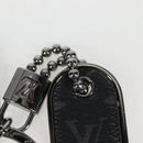 LOUIS VUITTON Eclipse Porte Cles Tab Schlüsselanhänger Metall Silber M63618 Auth 128810M-5