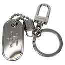 LOUIS VUITTON Eclipse Porte Cles Tab Schlüsselanhänger Metall Silber M63618 Auth 128810M-7