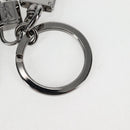 LOUIS VUITTON Eclipse Porte Cles Tab Schlüsselanhänger Metall Silber M63618 Auth 128810M-9