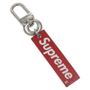 LOUIS VUITTON Epi LV × Supreme Downtown Tab Charm Charm Red MP2074 Auth 128812-1