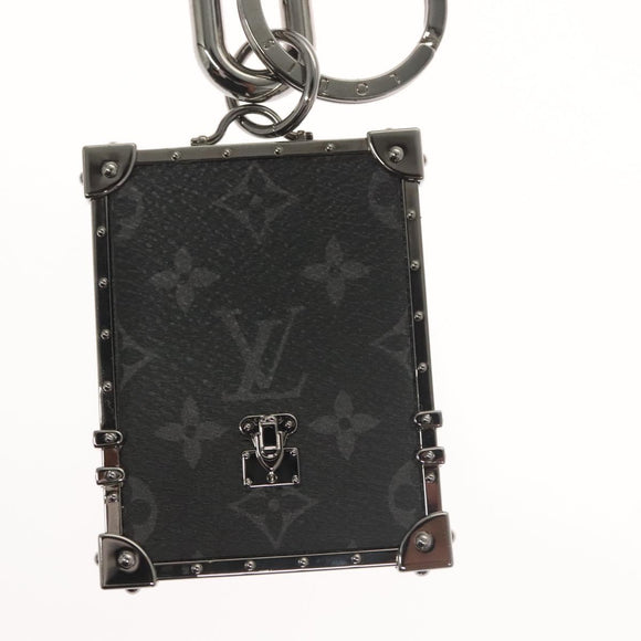 LOUIS VUITTON Monogram Eclipse Porte Cles Mini Trunk Charm M68284 Auth 128814M