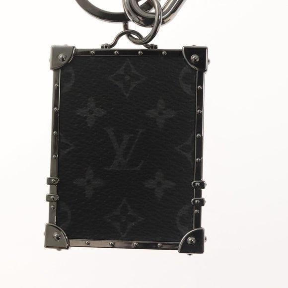 LOUIS VUITTON Monogram Eclipse Porte Cles Mini Trunk Charm M68284 Auth 128814M