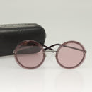 CHANEL Sunglasses metal Purple CC Auth 128816V-10