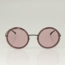 CHANEL Sunglasses metal Purple CC Auth 128816V-2