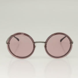 CHANEL Sunglasses metal Purple CC Auth 128816V - 0