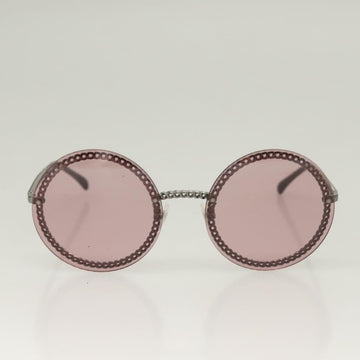 CHANEL Sunglasses metal Purple CC Auth 128816V - 0