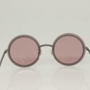 CHANEL Sunglasses metal Purple CC Auth 128816V-3