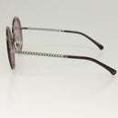 CHANEL Sunglasses metal Purple CC Auth 128816V-6