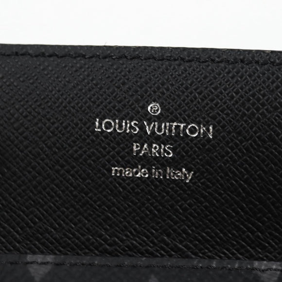 LOUIS VUITTON Monogram Eclipse Porte Cartes On Strap M83155 LV Auth 128825M