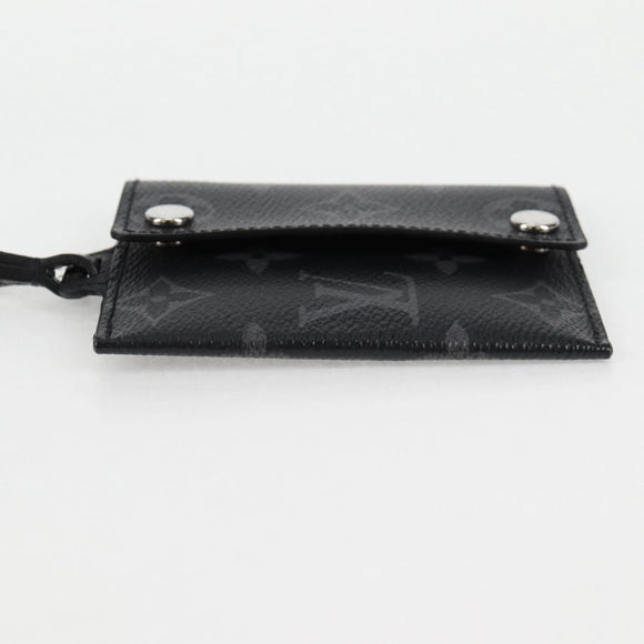 LOUIS VUITTON Monogram Eclipse Porte Cartes On Strap M83155 LV Auth 128825M