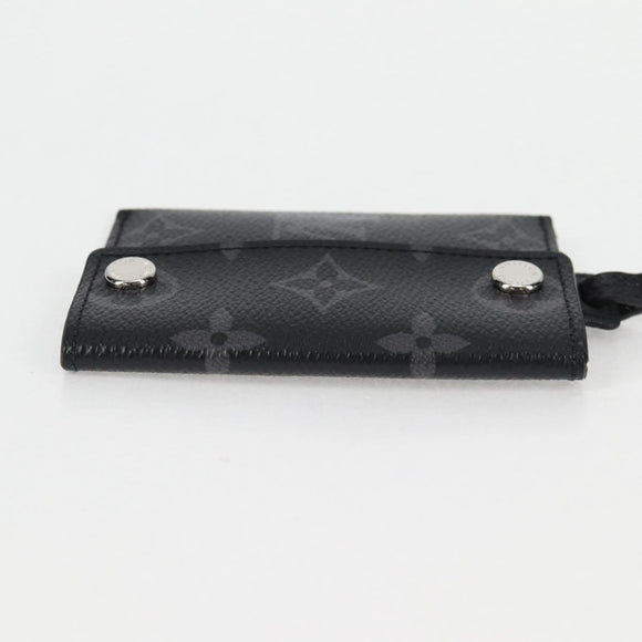 LOUIS VUITTON Monogram Eclipse Porte Cartes On Strap M83155 LV Auth 128825M
