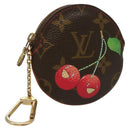 LOUIS VUITTON Monogram Cherry Porte Monnaie Ron Coin Purse M95043 Auth 128828-1