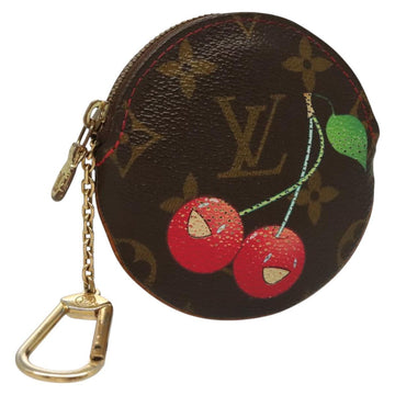LOUIS VUITTON Monogram Cherry Porte Monnaie Ron Coin Purse M95043 Auth 128828