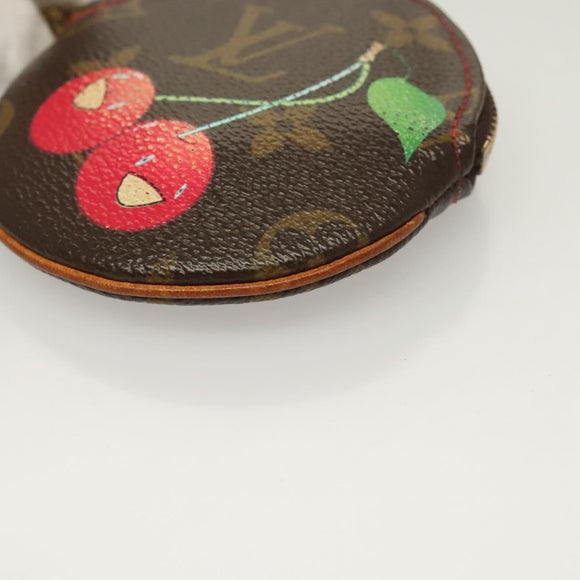 LOUIS VUITTON Monogram Cherry Porte Monnaie Ron Coin Purse M95043 Auth 128828