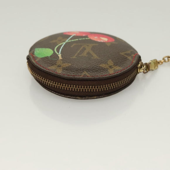LOUIS VUITTON Monogram Cherry Porte Monnaie Ron Coin Purse M95043 Auth 128828