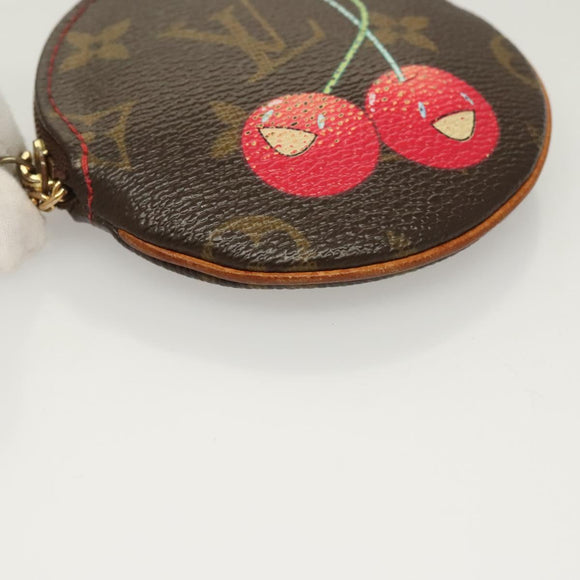LOUIS VUITTON Monogram Cherry Porte Monnaie Ron Coin Purse M95043 Auth 128828