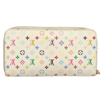 LOUIS VUITTON Monogram Multicolor Zippy Wallet White M60241 LV Auth 128834 - 0