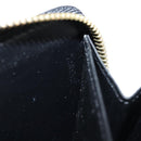 LOUIS VUITTON Vernis Yayoi Kusama Zippy Wallet White Black M91573 Auth 128837V-11