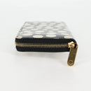 LOUIS VUITTON Vernis Yayoi Kusama Zippy Wallet White Black M91573 Auth 128837V-3