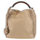 Christian Dior Trotter Canvas Hand Bag Beige Auth 128850V-13