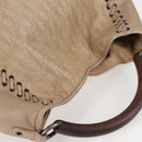 Christian Dior Trotter Canvas Hand Bag Beige Auth 128850V-6