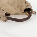 Christian Dior Trotter Canvas Hand Bag Beige Auth 128850V-7