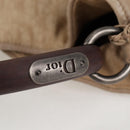 Christian Dior Trotter Canvas Hand Bag Beige Auth 128850V-8