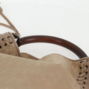 Christian Dior Trotter Canvas Hand Bag Beige Auth 128850V-14