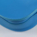 Christian Dior Bobby East West Shoulder Bag Leather Blue Gold Auth 128851M-9