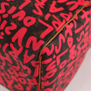 LOUIS VUITTON Monogram Graffiti Speedy 30 Hand Bag Pink M93704 LV Auth 128854SAV-16