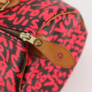 LOUIS VUITTON Monogram Graffiti Speedy 30 Hand Bag Pink M93704 LV Auth 128854V-18