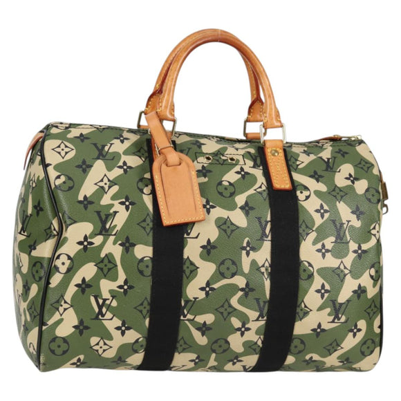 LOUIS VUITTON Monogram Camouflage Takashi Murakami Speedy 35 M95773 Auth 128855V