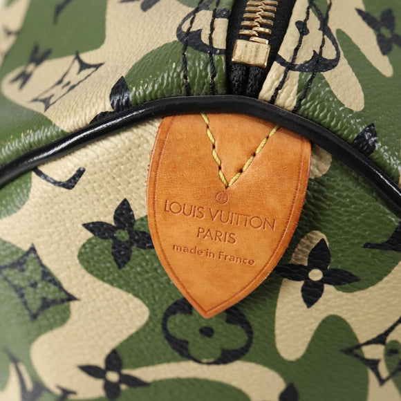 LOUIS VUITTON Monogram Camouflage Takashi Murakami Speedy 35 M95773 Auth 128855V