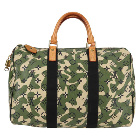 LOUIS VUITTON Monogram Camouflage Takashi Murakami Speedy 35 M95773 Auth 128855V