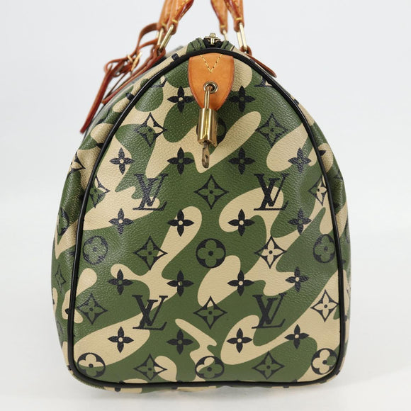 LOUIS VUITTON Monogram Camouflage Takashi Murakami Speedy 35 M95773 Auth 128855V