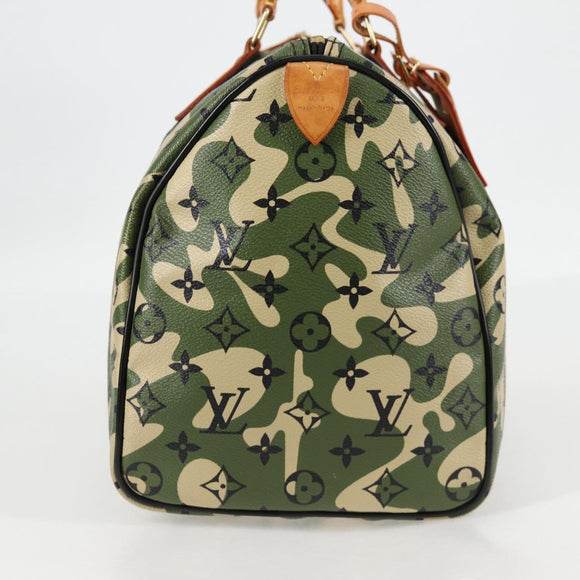 LOUIS VUITTON Monogram Camouflage Takashi Murakami Speedy 35 M95773 Auth 128855V