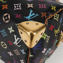 LOUIS VUITTON Monogram Multicolor Speedy 30 Hand Bag Black M92642 Auth 128856V-14