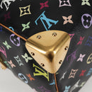 LOUIS VUITTON Monogram Multicolor Speedy 30 Hand Bag Black M92642 Auth 128856V-15