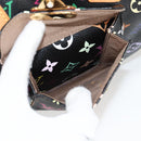 LOUIS VUITTON Monogram Multicolor Speedy 30 Hand Bag Black M92642 Auth 128856V-19