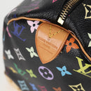LOUIS VUITTON Monogram Multicolor Speedy 30 Hand Bag Black M92642 Auth 128856V-20