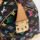 LOUIS VUITTON Monogram Multicolor Speedy 30 Hand Bag Black M92642 Auth 128856V-21