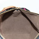 LOUIS VUITTON Monogram Multicolor Speedy 30 Hand Bag Black M92642 Auth 128856V-22