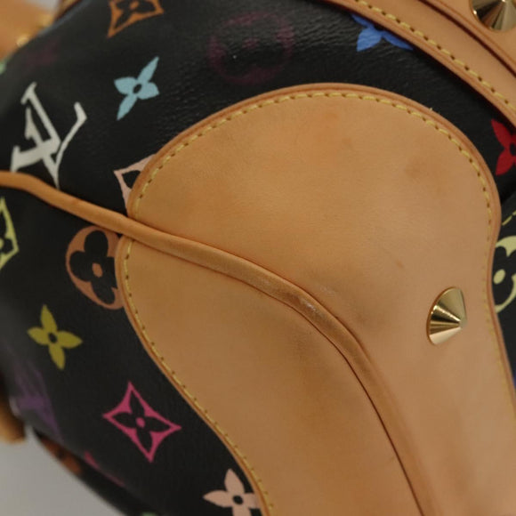 LOUIS VUITTON Monogram Multicolor Courtney MM Bag 2way Black M45642 Auth 128857