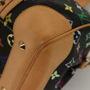LOUIS VUITTON Monogram Multicolor Courtney MM Tas 2-weg Zwart M45642 Auth 128857-8