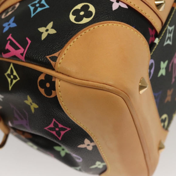 LOUIS VUITTON Monogram Multicolor Courtney MM Tas 2-weg Zwart M45642 Auth 128857