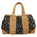 LOUIS VUITTON Monogram Multicolor Courtney MM Bag 2way Black M45642 Auth 128857-13