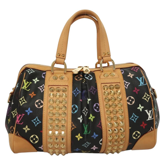 LOUIS VUITTON Monogram Multicolor Courtney MM Bag 2way Black M45642 Auth 128857
