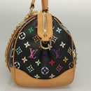LOUIS VUITTON Monogram Multicolor Courtney MM Bag 2way Black M45642 Auth 128857-3